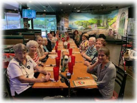 Lunch outing with Cabot Cove residents