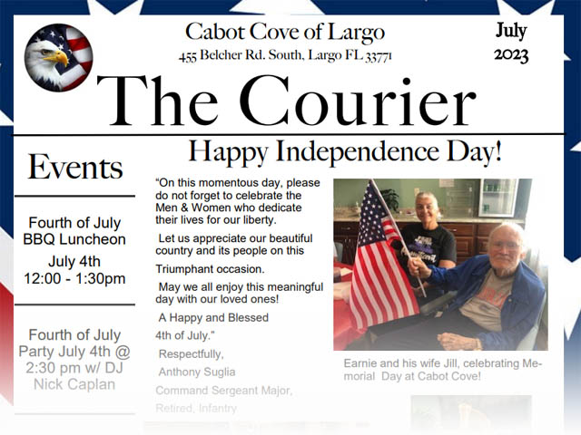 assisted living newsletter cabot cove image