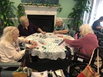 assisted living residents playing bingo