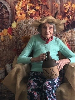 assisted living resident in Fall spirit